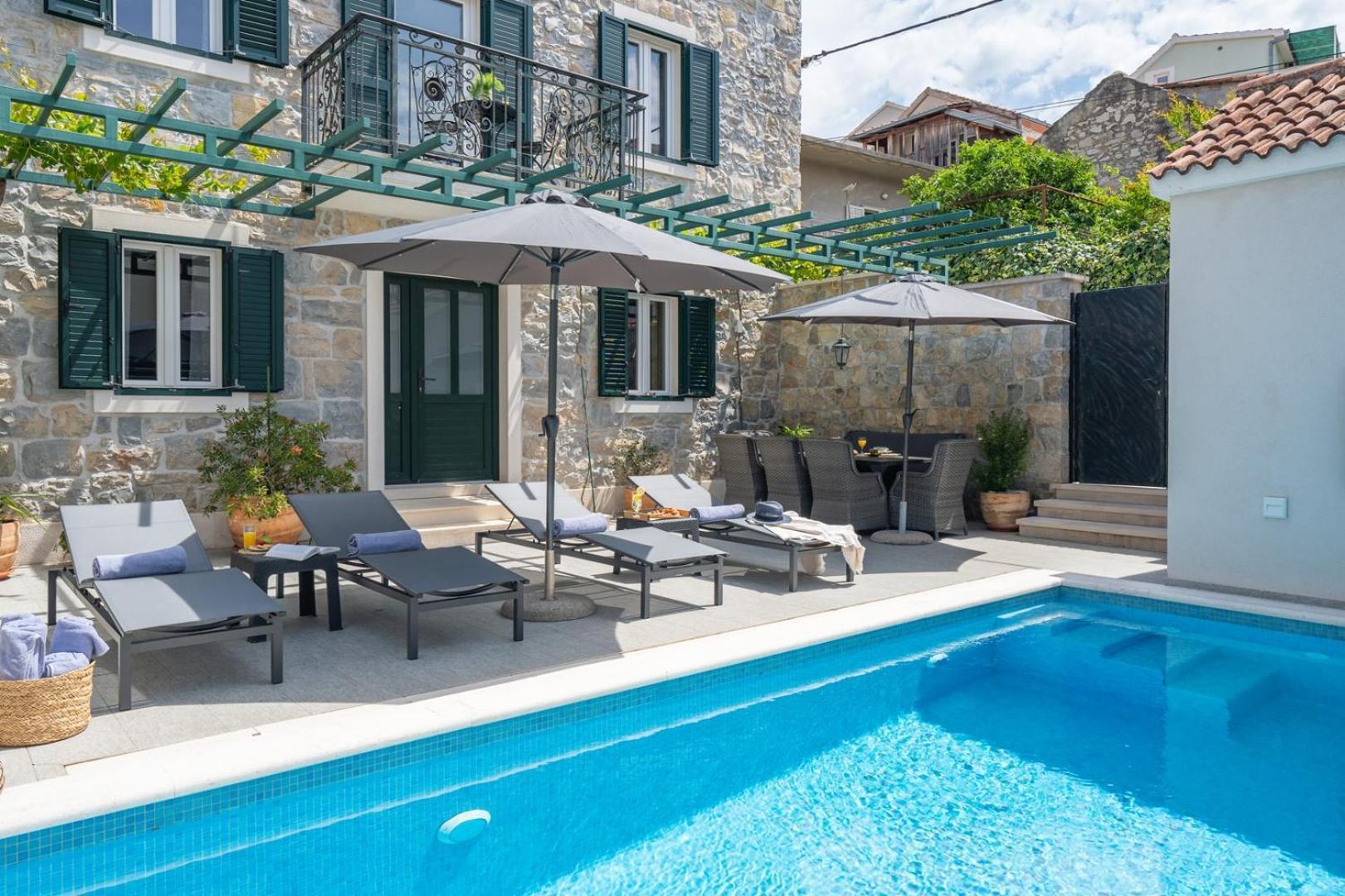 New Filipetti In Center, 4 En-suite Bedrooms Charming Stone House, Heated Private Pool, 600m From *